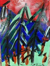 ALTES ACRYL GEMÄLDE PETER ROBERT KEIL ACRYGEMÄLDE 1984