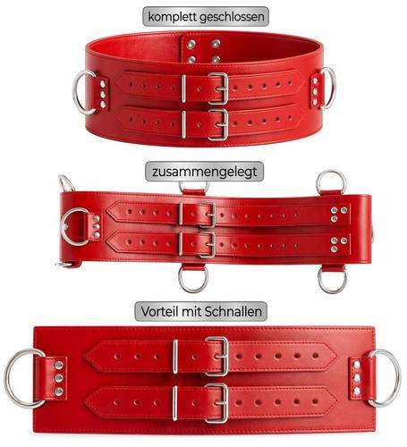 Taillengurt leder gürtel rot - leder-gürtel,