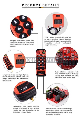 6button single speed - 6button, hoist