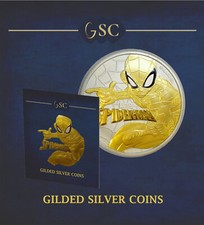 Silbermünzen Spiderman Marvel