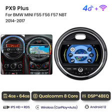 Carplay Autoradio Für BMW Mini Cooper F55 F56 14-19 GPS Navi 4G BT 4+64G 8-Kern 