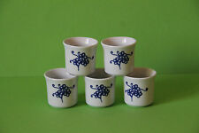 Kahla 5 Eierbecher Blaue Blumen