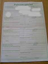 Anhängerbrief Fahrzeugbrief BRD Wohnanhänger einachsig Tabbert 660 /1 EZ 1976