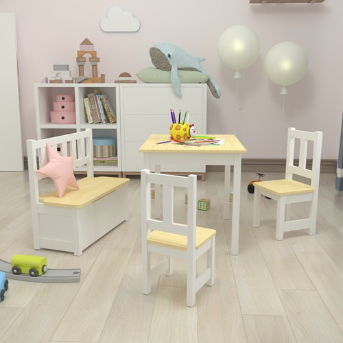 Kindertisch mit stühlen und - kindertisch, 2