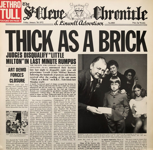 Jethro tull thick as - lp,