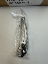 50 Stück Cuttermesser Teppichmesser Paketmesser Mehrzweckmesser Sets SILBER 18mm