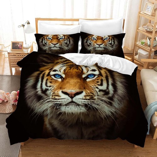 Tiger gesicht quilt cover - tiger,