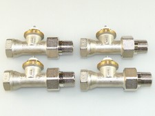 4 x COSMO THERMOSTATVENTIL 1/2" ZOLL DURCHGANG HEIZUNGSVENTIL HEIZKÖRPERVENTIL