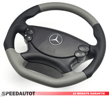Tuning Abgeflacht Lenkrad für Mercedes R230 W209 W211 W463 E G Klasse Airbag