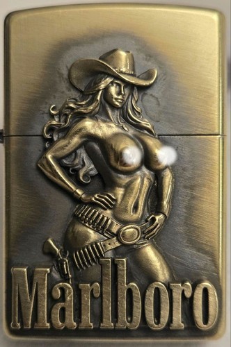 Zippo marlboro cowgirl relief - cowgirl,