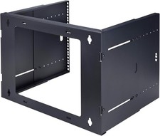 2-Pfosten 6HE Wandrack 19" Serverrack Tiefenverstellbar 40kg Traglast Schwarz