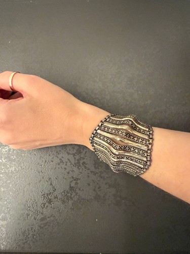 Vintage breites gliederarmband - vintage-breites,