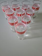 10x Coca Cola Gläser - Weiße Wellen - verschiedene Sprachen - Sammler 0,3l