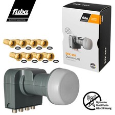 LNB Quattro Fuba DEK 407 LNC Sat Empfang für Multischalter HDTV 4k 3D F-Stecker