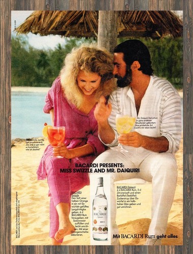 Bacardi reklame werbeanzeige - bacardi,
