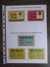 Bieretiketten DDR, (a07) Verschiedene