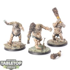 Der Hobbit Figuren - Böse - 3 x Gundabad Ogres - bemalt