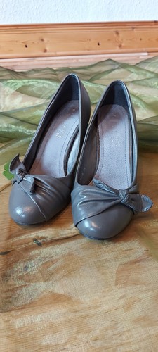 Pumps mit schleife grau - mit,