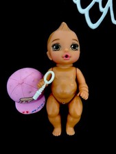 Zapf Creation Mini Baby Born Puppe mit Pizza-Kappe & Spielzeug – ca. 11 cm