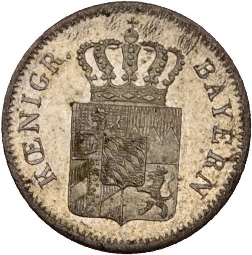 Bayern kreuzer 1843 0 9 - bayern, g