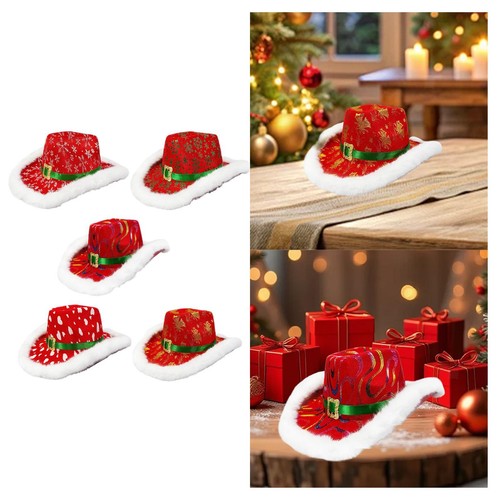 Roter weihnachts cowboyhut - roter, weihnachts-cowboyhut