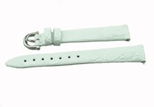 Maurice Lacroix Uhrenband Fiaba Leder kroko 15 mm weiss schliesse silber