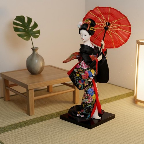 Japanische geisha puppe - geisha,