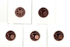 BRD 5 Cent ADFGJ stempelglanz