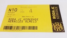 used ticket RODA Kerkrade - HERACLES Almelo 08.08.2015