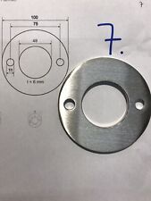 Ankerplatte, Ronde, Edelstahl, V2A, 6 mm dick, Ø 100 mm (Z-A7)