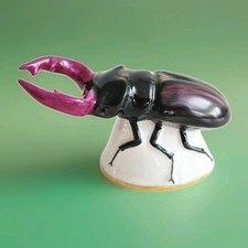 Porzellan Figur Hirschkäfer Käfer Rudolf KÄMMER Insekt, 1. Wahl, selten, Top 