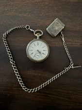 Alte Taschenuhr Spiral Breguet Silber