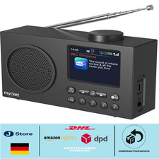 DAB+/UKW Radio mit 40 Sendern | Bluetooth 5.0 | 12h Akku