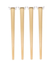 4x Tischbeine Massivholz