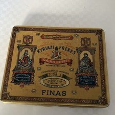 Kyriazi Fréres Finas Zigarettenblechdose 50 Antik