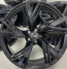 4 Alufelgen Neu Typ Audi Rs 17 " Schwarz Poliert A1 A3 A4 A6 Q3 Q5 A7 A5 Spur Tt