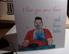 Gezeichnet vom Verkäufer Nikocado Parodie Cartoon Valentinstagskarte VERSAND MIT VERFOLGUNG