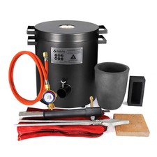 12KG Metall Schmelzofen Schmiedeofen Gasofen Gasbrenner Propangas Schmelzer DE