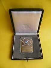 1961 Ski Plakette SKIGAU MÜNCHEN im B.S.V Vereins- Skistaffel II. Platz Im Etui 