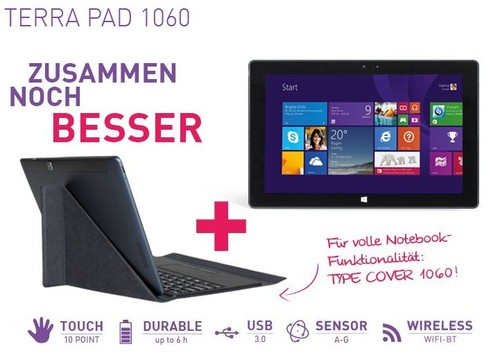 Terra pad 1060 mit windows - pad,