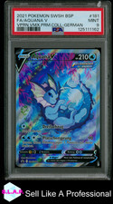 FA/AQUANA V VPRN.VMX.PRM.COLL-GER POKEMON SWSH BLACK STAR PROMO 2021 181 PSA 9