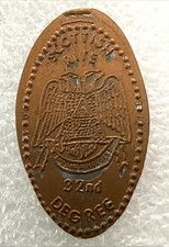 Freimaurer ausgerollter penny - ausgerollter,