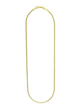 NEU!  Damen Schlangenkette aus Edelstahl 316L / 18 Karat vergoldet 40cm x 2mm