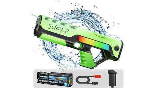 Elektrische wasserpistole blau - wasserpistole,