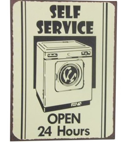 Blechschild self service - blechschild,