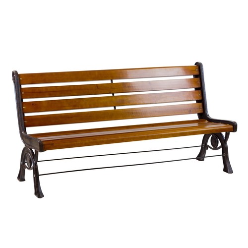 Holz metall gartenbank - holz,