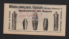 GÖPPINGEN, Werbung 1912, Wilhelm Ladwig jr. Kaffeeröster Reisekocher
