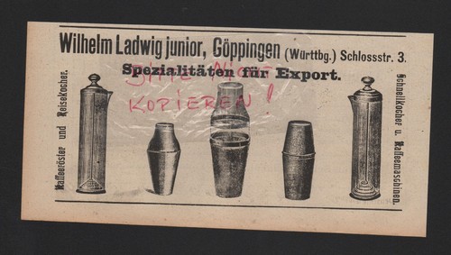 Göppingen werbung 1912 - gÖppingen,,