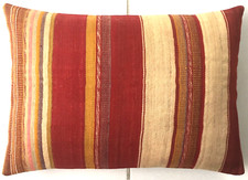 Kelim Kissen Alte Orientalisches Wolle Seide Rot Handgewebt Deko Pillow Cushion