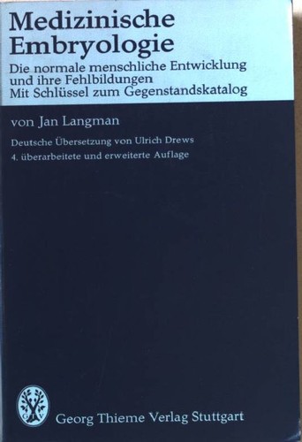 Medizinische embryologie d - embryologie, :